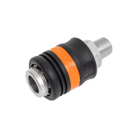 Быстросъем, Мама - Внешняя резьба 1/4" (13мм) NORM GS-M-2713-1