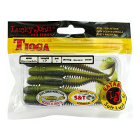 Съедобные искусственные виброхвосты LUCKY JOHN LJ Pro Series TIOGA 3.9in, цвет T53, 5шт. 140104-T53