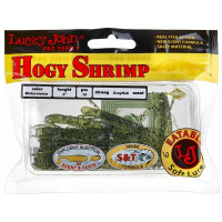 Съедобные искусственные виброхвосты LUCKY JOHN LJ Pro Series HOGY SHRIMP 3.0in, цвет PA01, 10шт. 140140-PA01