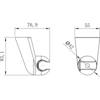 Настенное поворотное крепление для лейки Lemark LM8080C