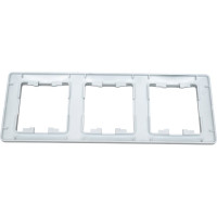 3-местная рамка Systeme Electric Glossa вертикальная алюминий GSL000307