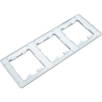 3-местная рамка Systeme Electric Glossa вертикальная алюминий GSL000307