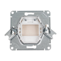 Механизм вывода кабеля Systeme Electric Glossa титан GSL000499
