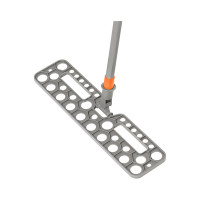 Двусторонняя швабра OfficeClean Professional телескопическая ручка 70-120 см, насадка МОП микрофибра 40 см 303058