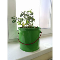 Кашпо с кронштейном НАЙДИ зеленое GKK6018