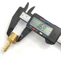 Штуцер Профитт латунный пневмо 3/8" НР х 8 мм 9276676