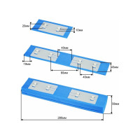 Насадка для самоотжимной швабры OfficeClean Professional Бабочка крючки, 28х5.8 см, синяя 303062