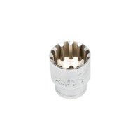 Головка торцевая Spline (27 мм; 1/2DR; CrV50BV30; DIN 3124) HOEGERT TECHNIK HT1A427