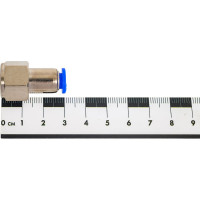 Фитинг 6 мм с внутренней металлической резьбой G1/4" CDC Pneumatics PCF 06G02