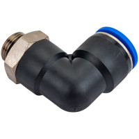 Фитинг L-образный 16 мм с наружной металлической резьбой G3/8" CDC Pneumatics PL 16G03