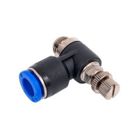 Дроссель с обратным клапаном 8 мм G1/8" CDC Pneumatics NSC 08G01