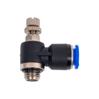 Дроссель с обратным клапаном 8 мм G1/8" CDC Pneumatics NSC 08G01