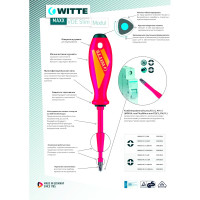 Крестовая отвертка WITTE MAXX VDE PH2/MODUL 6х100 мм new 537422016