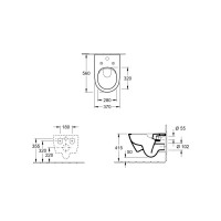 Подвесной унитаз Villeroy & Boch Subway 2.0 CeramicPlus цвет-альпийский белый 5614A1R1