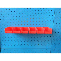 Настенный органайзер СТЕЛЛА-ТЕХНИК 6 ящиков V-1, V-1-650-красный