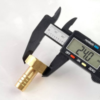 Наконечник латунный с подвижной гайкой внутренняя резьба 1/2 х елочка 12 мм + хомут Профитт 4823426