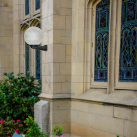 Уличный светильник-шар APEYRON с основанием, 250мм НТУ11-60-252