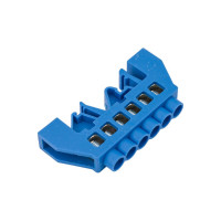 Шина TDM ELECTRIC "N" нулевая, в изоляторе, на DIN-рейку, 8x12мм, 6 групп, SQ0801-0076