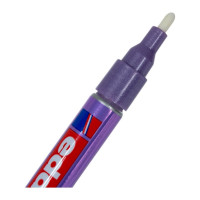 Глянцевый лаковый маркер Edding округлый наконечник, 1-2 мм, фиолетовый металлик E-751#78