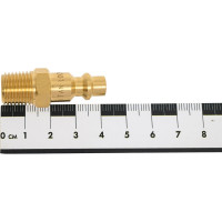 Быстроразъемное соединение D ISO 6150 B (рапид "папа" - наружная резьба 1/4"; латунь) TITAN LOCK TL2DMS-B