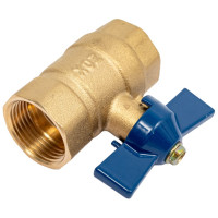 Шаровой кран Zox 3/4'' вн/вн, бабочка 519283