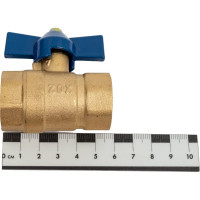 Шаровой кран Zox 3/4'' вн/вн, бабочка 519283