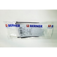 Ленточный хомут с нейлоновым язычком BERNER черный, 102x2.5 369943