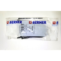 Ленточный хомут с нейлоновым язычком BERNER черный, 102x2.5 369943