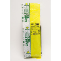 Стяжки SapiSelco УФ-стойкие, самозатухающие, черного цвета, 3.5x140 мм, полиамид 6.6, уп. 100 шт. SEL.UVV2.210