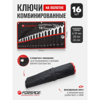 Набор комбинированных ключей Forsage 16пр. на полотне F-5161P(10354)