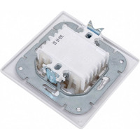 Выключатель Bylectrica скрытой установки с механизмом блокировкой для управления системами роллет и жалюзи, серия СТИЛЬ, белый,