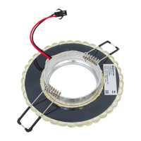 Светильник встраиваемый 50Вт G5.3 LED подсветка 3 Вт TDM ELECTRIC зеркальный/хром SQ0359-0137