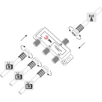 Делитель ЭРА ТВ х 3 под F разъем, 51000 МГц DF02 Б0048318