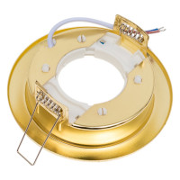 Встраиваемый светильник ЭРА KL35 GD 1 к, под лампу GX53, 220V, 13W, золото Б0049008
