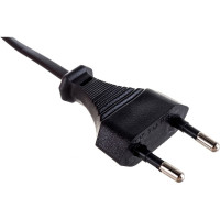 Шнур для бра ЭРА UXШВВП1,8mB, 2x0.5мм2, 1,8м, без выключателя, черный, 2.5A Б0044070