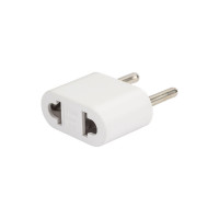 Переходник TDM ELECTRIC тип CEE 7/17 - тип А/F, плоский, 10 А максимум, 250 В, белый SQ1806-0087