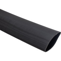 Клеевая термоусаживаемая трубка Мемотерм-ММ ТТЭк 16/4 черная (1 м) 704