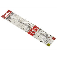 Стальная оснастка LUCKY JOHN STINGER SSW 1х7, 3.5+8.0 см, тройники № 02/0, 1 шт. LJP7401-XL