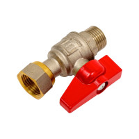 Шаровой кран MVI полнопроходной, прямой с накидной гайкой 1/2", внутренняя-наружная BV.531.04