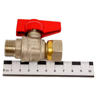 Шаровой кран MVI полнопроходной, прямой с накидной гайкой 1/2", внутренняя-наружная BV.531.04