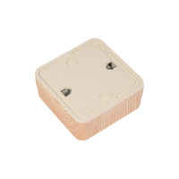 Розетка Intro Quadro 2-201-11 без заземления 2P, 16А-250В, IP20, открытая установка, сосна, Б0053781