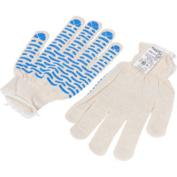 Трикотажные перчатки Armprotect х/б, 4х нитка, с ПВХ точкой, 13 класс, р11 04/13 4631161387578