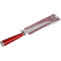 Разделочный нож Alpenkok AK-2080/F Burgundy 6 из нержавеющей стали с красной ручкой 15,24 см 72/12 0Р-00015435