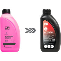 Антифриз CARVILLE RACING CR карбоксилатный флуор. -40С, OAT, G12+, красный, готовый, 1 л/1.07 кг L2018207