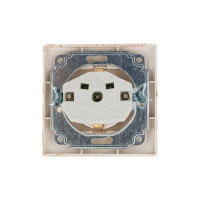 Розетка Intro Plano 1-202-11 с заземлением 2P+E Schuko, 16А-250В, IP20, СУ, сосна, Б0053887