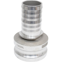 Камлок TITAN LOCK 3in типа E, ниппель с хвостовиком под рукав 2in, алюминий, TL3020EAL