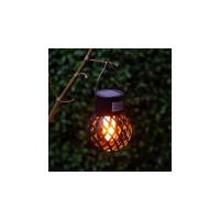 Садовый светильник ЭРА ERASF22-36 подвесной Лампочка орнамент, на солнечной батарее, 7 см, Б0053385