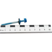 Кровельный саморез КРЕП-КОМП 4,8x51, RAL5005, насыщенный синий, 100 шт. ск515005кф