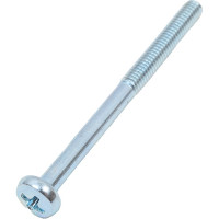 Винт КРЕП-КОМП DIN 7985, полуцилиндрическая головка, цинк, 4x50, неполная резьба, 300 шт. вц450нф