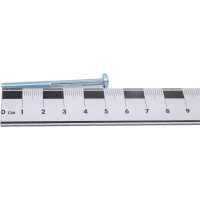 Винт КРЕП-КОМП DIN 7985, полуцилиндрическая головка, цинк, 4x50, неполная резьба, 300 шт. вц450нф